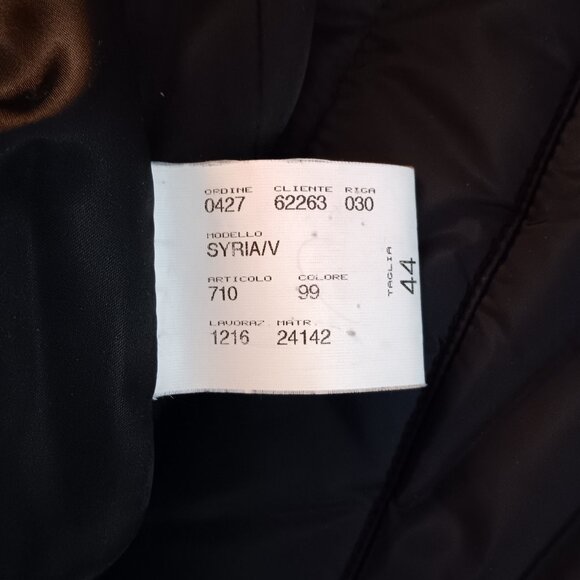 Nanakina Made in Italy insulated jacket with black fox fur collar – sz M / 44 - Picture 7 of 7